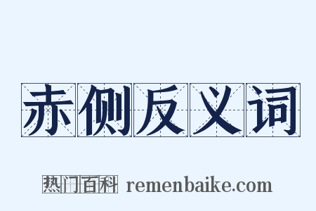 赤侧反义词是什么意思的图片